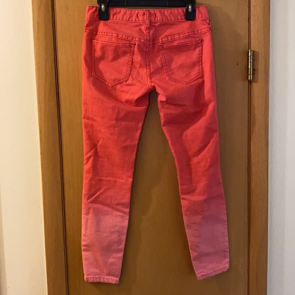 Free People Pink Ombré Skinny Jeans Size 26 - Picture 5 of 9